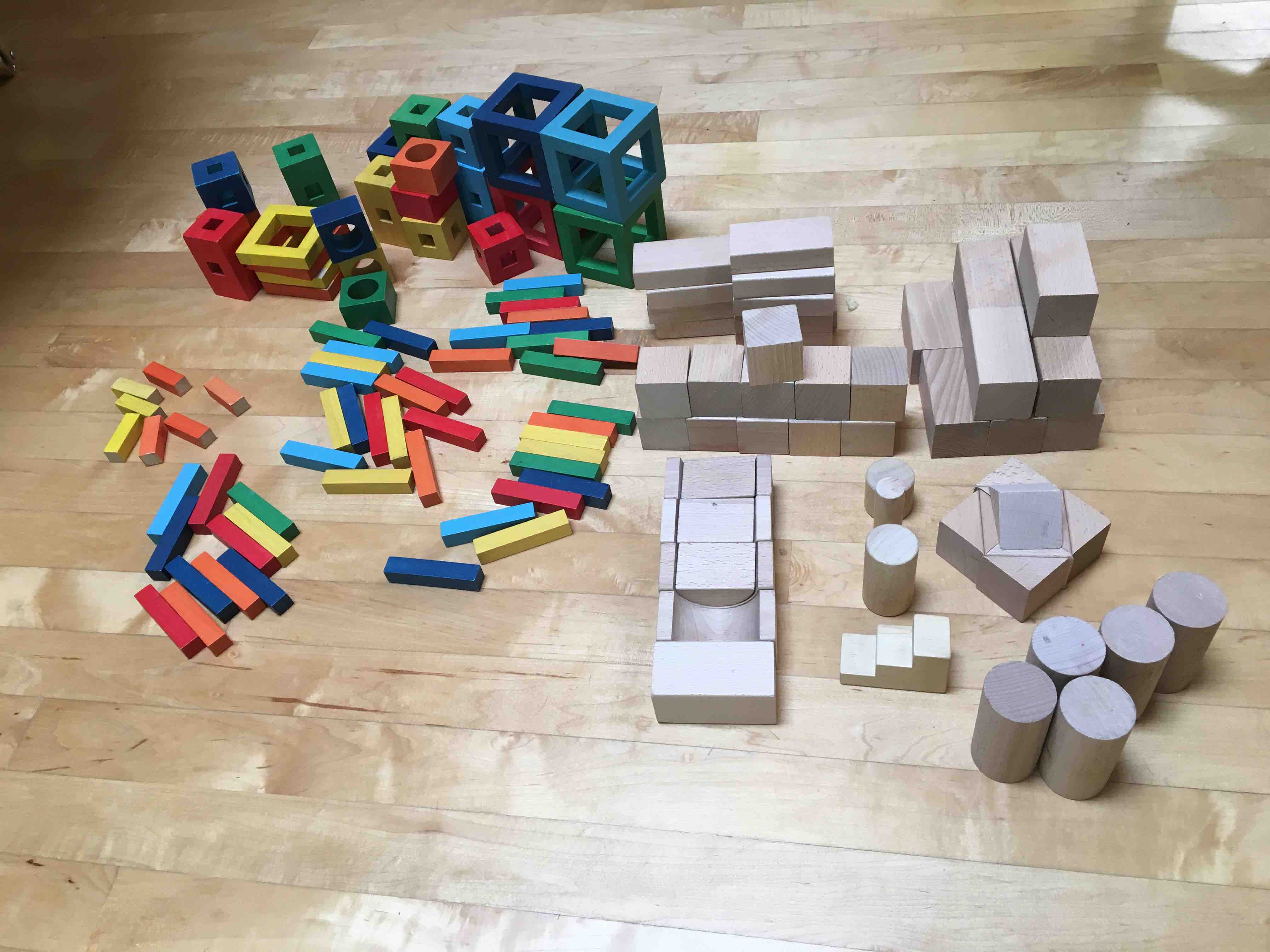 Natural wood blocks and Twigs